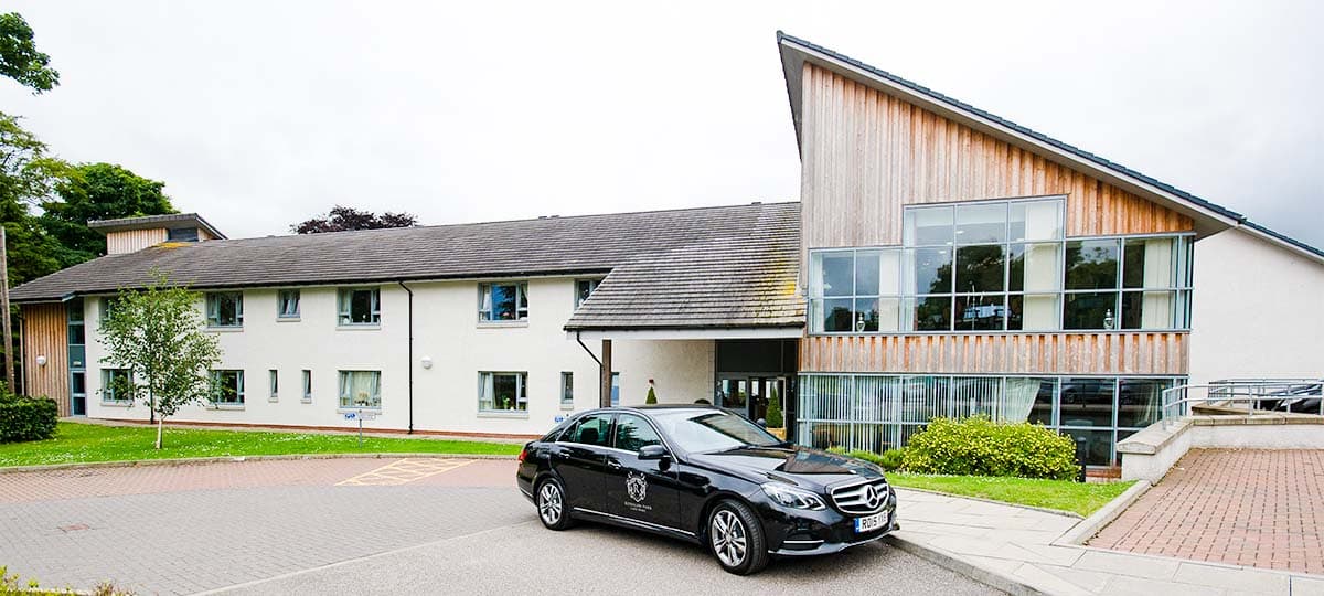 Rubislaw Park Exterior Shot With Car