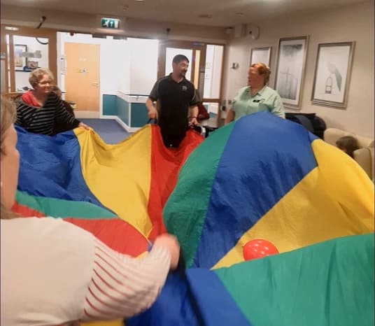 Keeping fit at Rubislaw Park Care Home