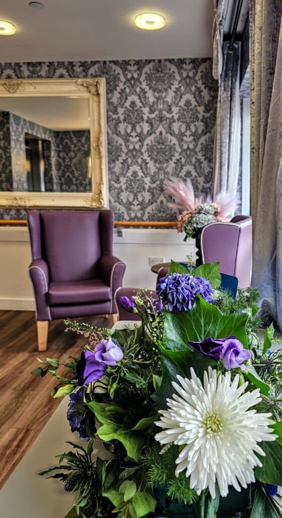 Bouquet of Flowers in Hallway