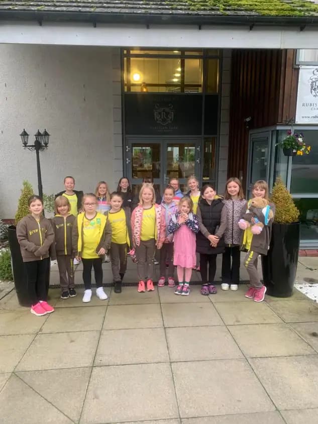 A group of Brownies visit Rubislaw