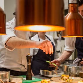 Chefs Preparing Dinner